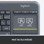 Logitech Wireless Touch Keyboard K400 Plus (Noir) – Image 3